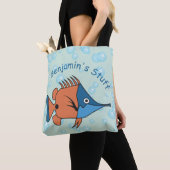 Tote Bag Poisson Carton mignon (De près)