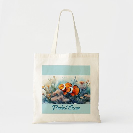 Tote Bag Poisson clown (Devant)