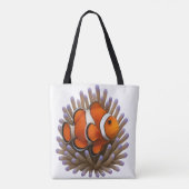 Tote Bag Poisson clown et corail cosy (Dos)