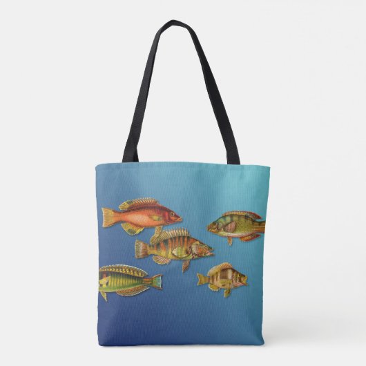 Tote Bag Poisson coloré (Dos)