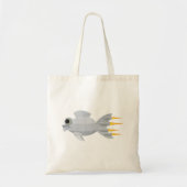 Tote Bag Poisson de fusées métallique (Devant)