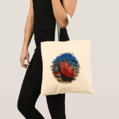 Tote Bag Poisson De Groupement Sur Corail (Devant (produit))