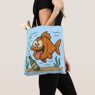 Tote Bag Poisson et bière