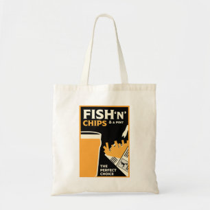 Tote Bag Poisson Et Chips Anglais