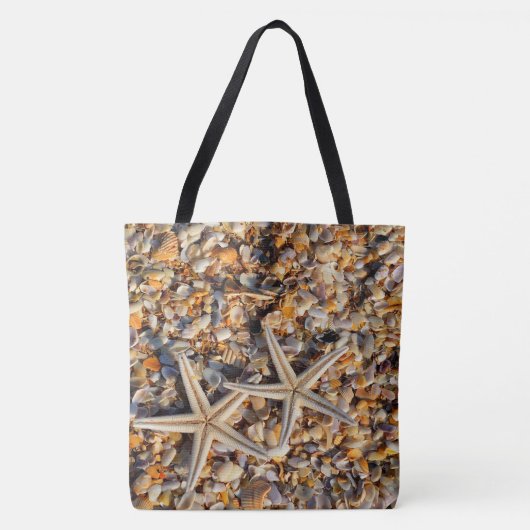 Tote Bag Poisson étoilé et coquillages (Devant)