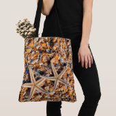 Tote Bag Poisson étoilé et coquillages (De près)