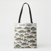 Tote Bag Poisson extérieur personnalisé et élégant (Devant)