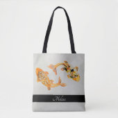 Tote Bag Poisson Koi Or élégant (Devant)