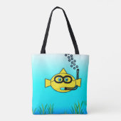 Tote Bag Poisson norkel (Dos)