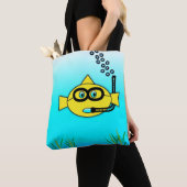 Tote Bag Poisson norkel (De près)