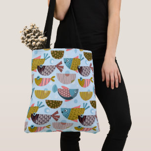 Tote Bag Poisson rétro