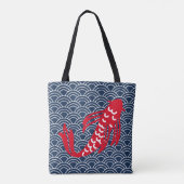 Tote Bag Poisson rouge Koi (Dos)