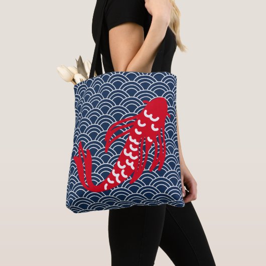 Tote Bag Poisson rouge Koi (De près)