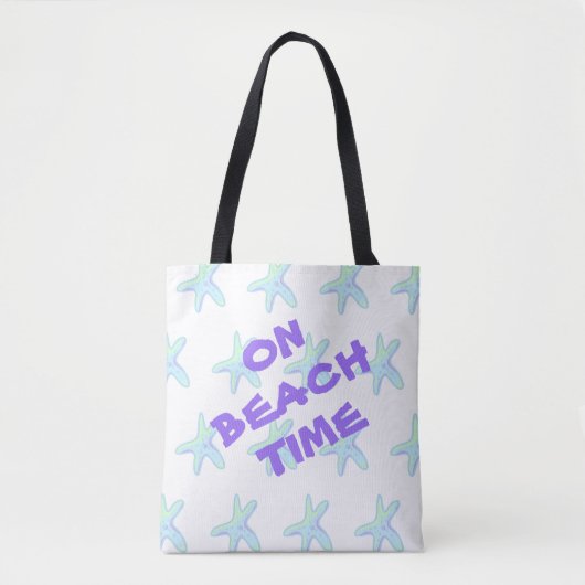 Tote Bag Poisson sur la plage (Devant)