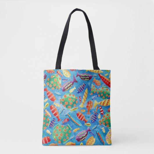 Tote Bag Poisson tropical (Devant)
