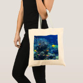 Tote Bag Poisson Tropical Jaune (Devant (produit))