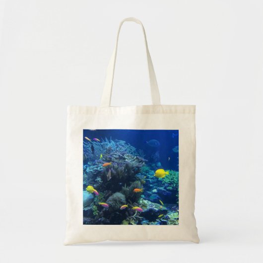Tote Bag Poisson Tropical Jaune (Devant)