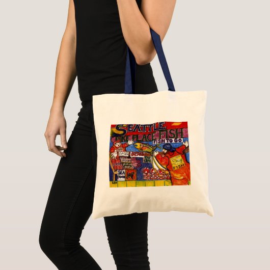 Tote Bag Poissonnerie de Seattle (Devant (produit))