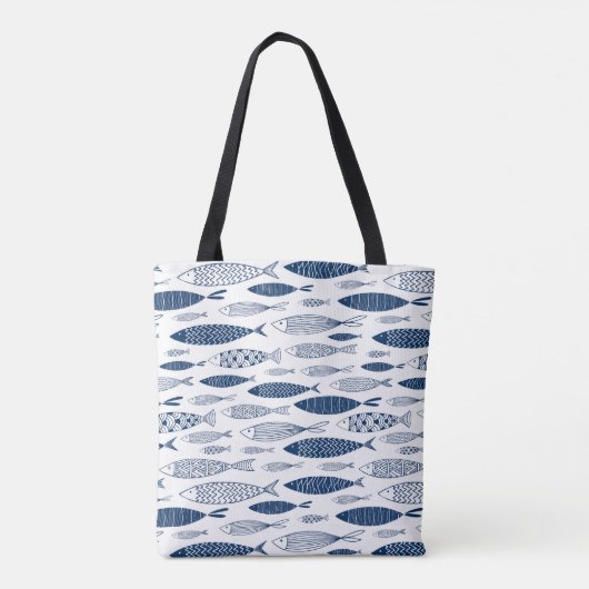 Tote Bag Poissons bleus (Dos)