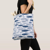 Tote Bag Poissons bleus (De près)