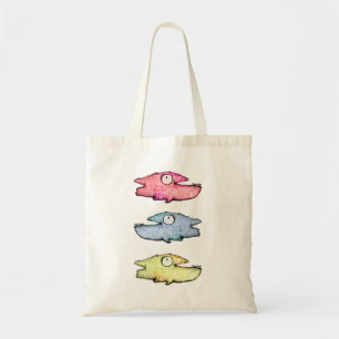 Tote Bag Poissons colorés nageant heureux