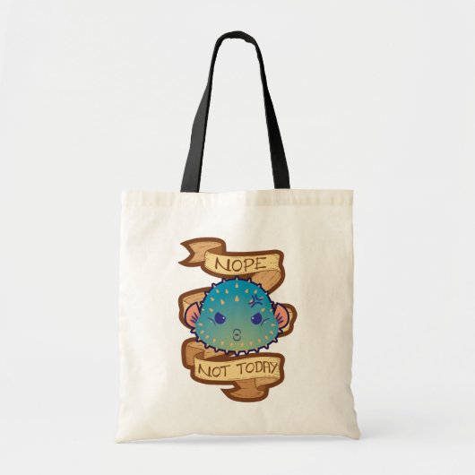 Tote Bag Poissons de décolleur de Nope pas aujourd'hui (Devant)