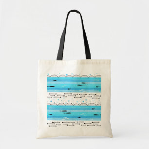 Tote Bag Poissons en mer