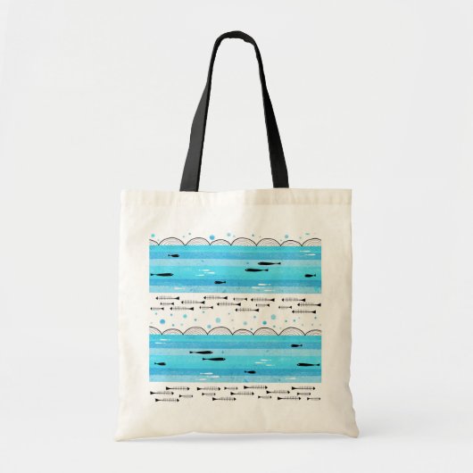 Tote Bag Poissons en mer (Devant)