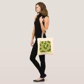 Tote Bag Poissons funky kiwi (Devant (modèle))