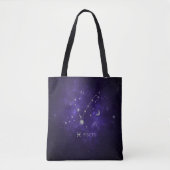 Tote Bag Poissons pourpres Zodiac | Horoscope d'astrologie  (Devant)