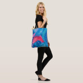 Tote Bag Poissons Roses Algues Mer Animaux Sous-marins Art (Sur le modèle)