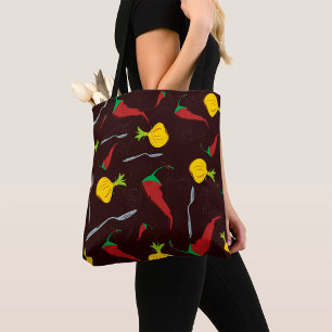 Tote Bag Poivrons Et Oignons