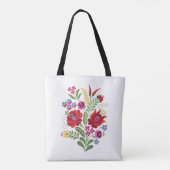 Tote Bag Poivrons Rouges Hongrois Conception Folk (Dos)