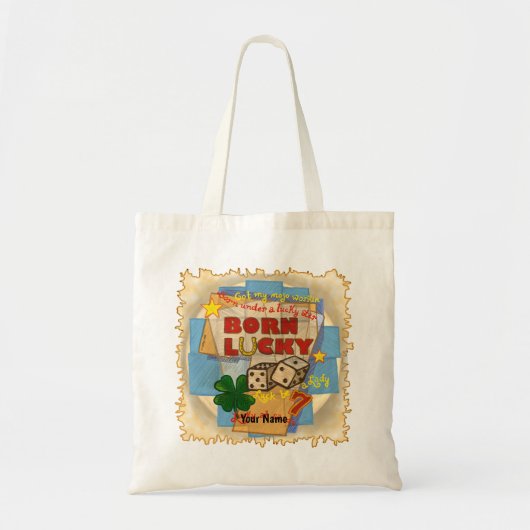 Tote Bag Poker Né Chanceux (Devant)