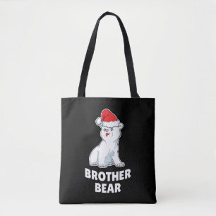 Tote Bag Polar Bear Christmas - Xmas Brother Gift