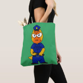 Tote Bag Police de Pachycéphalosaure. (De près)