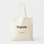 Tote Bag Police noire Augusta Georgia (Devant)