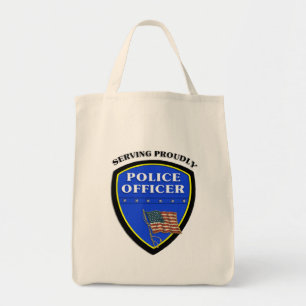 Tote Bag Police servant fièrement