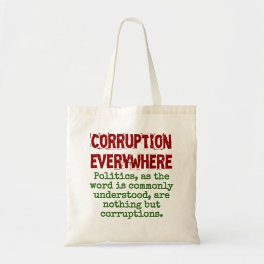 Tote Bag Politique Comme Le Mot Est Communément Compris - C (Devant)