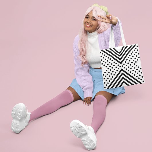 Tote Bag Polka Abstraite