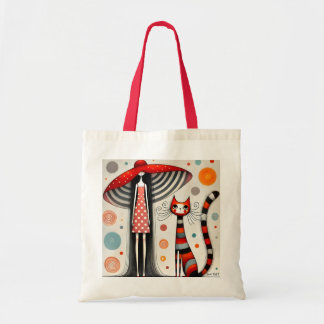 Tote Bag Polka Dots and Whiskers