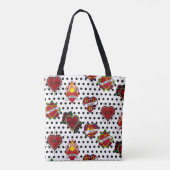Tote Bag Polka Noir Dotée Maman Tattoo (Dos)