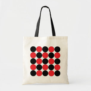 Tote Bag Polka point noir rouge Polka point
