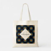 Tote Bag Polka Pot Polka Floral Arc-en-ciel personnalisé Ma (Dos)