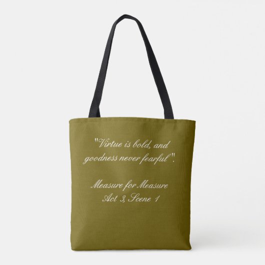 Tote Bag Polyester Fourre-tout de William Shakespeare (Dos)