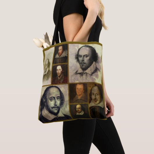 Tote Bag Polyester Fourre-tout de William Shakespeare (De près)