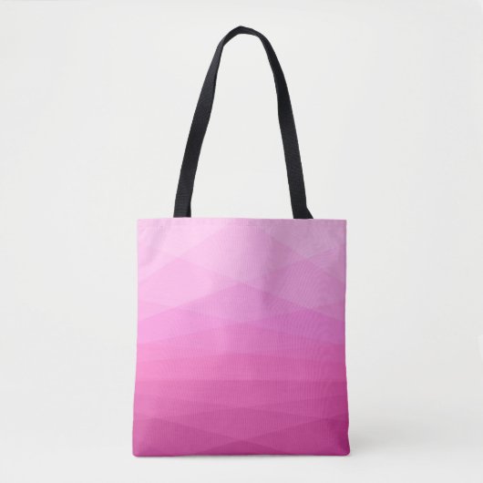 Tote Bag Polygone rose (Devant)