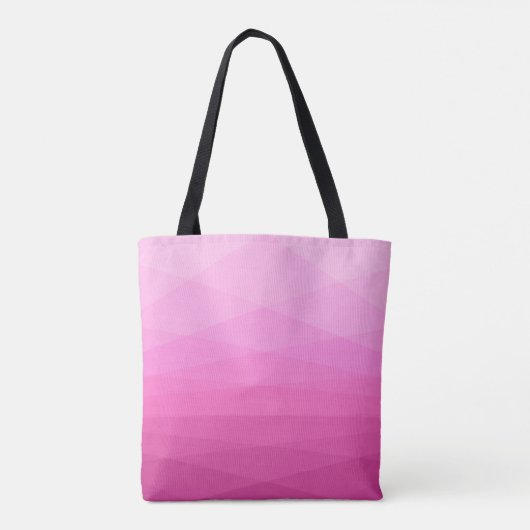 Tote Bag Polygone rose (Dos)