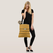Tote Bag Polyvalent Mango Doré Moderne Monogrammé Élégant (Sur le modèle)