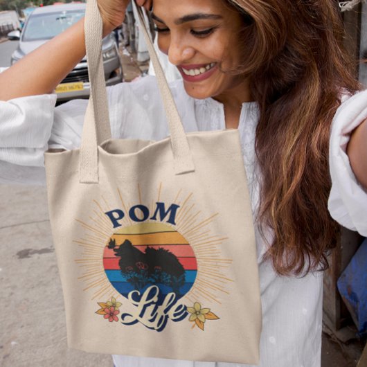 Tote Bag Pom Life Poméranien Amateur de Chien
